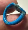 Picture of ANCIENT EGYPT.  FAIENCE RING. AMARNA. TIME OF KING TUTANKHAMUN. 1340 B.C .    NAME OF KING TUTANKHAMUN