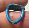 Picture of ANCIENT EGYPT.  FAIENCE RING. AMARNA. TIME OF KING TUTANKHAMUN. 1340 B.C .    NAME OF KING TUTANKHAMUN