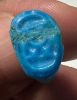 Picture of ANCIENT EGYPT.  FAIENCE RING. AMARNA. TIME OF KING TUTANKHAMUN. 1340 B.C .    NAME OF KING TUTANKHAMUN