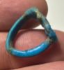 Picture of ANCIENT EGYPT.  FAIENCE RING. AMARNA. TIME OF KING TUTANKHAMUN. 1340 B.C .    NAME OF KING TUTANKHAMUN