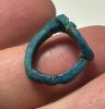 Picture of ANCIENT EGYPT.  FAIENCE RING. AMARNA. TIME OF KING TUTANKHAMUN. 1340 B.C .    NAME OF KING TUTANKHAMUN
