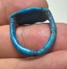 Picture of ANCIENT EGYPT.  FAIENCE RING. AMARNA. TIME OF KING TUTANKHAMUN. 1340 B.C .    NAME OF KING TUTANKHAMUN