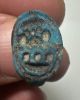 Picture of ANCIENT EGYPT.  FAIENCE RING. AMARNA. TIME OF KING TUTANKHAMUN. 1340 B.C .    NAME OF KING TUTANKHAMUN