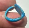 Picture of ANCIENT EGYPT.  FAIENCE RING. AMARNA. TIME OF KING TUTANKHAMUN. 1340 B.C .    NAME OF KING TUTANKHAMUN