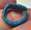 Picture of ANCIENT EGYPT.  FAIENCE RING. AMARNA. TIME OF KING TUTANKHAMUN. 1340 B.C .    NAME OF KING TUTANKHAMUN