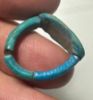 Picture of ANCIENT EGYPT.  FAIENCE RING. AMARNA. TIME OF KING TUTANKHAMUN. 1340 B.C .    NAME OF KING TUTANKHAMUN