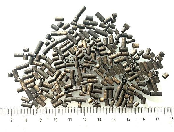 Picture of  ANCIENT EGYPT . BIG GROUP OF TINY CYLENDRICAL SHAPED  SILVER  BEADS . 1400 -  1200 B.C  NEW KINGDOM