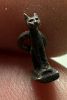Picture of ANCIENT EGYPT. NEW KINGDOM TINY SILVER CATAMULET (BASTET). 1400 - 1250 B.C