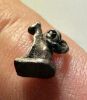Picture of ANCIENT EGYPT. NEW KINGDOM TINY SILVER CATAMULET (BASTET). 1400 - 1250 B.C