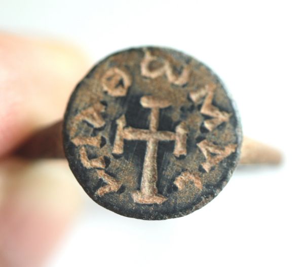 Picture of ANCIENT LEVANT. BYZANTINE BRONZE RING. 1000 A.D