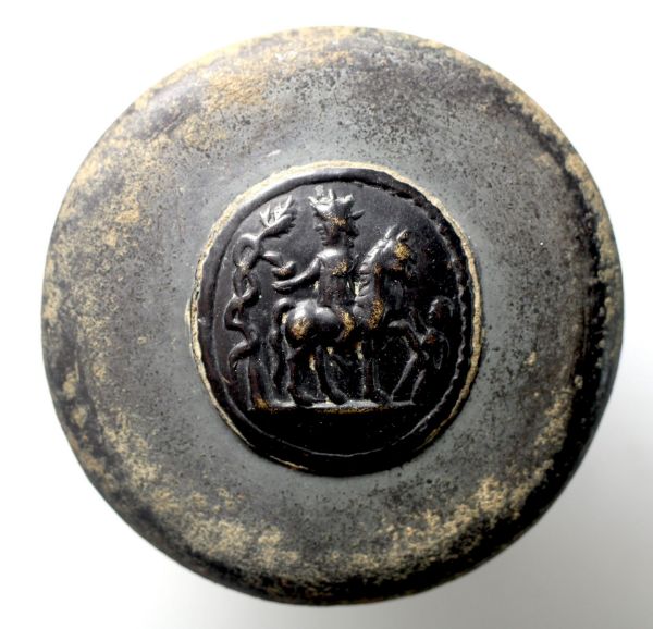 Picture of ANCIENT EGYPT. ROMAN BRONZE BUTTON. 100 - 300 A.D
