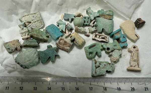 Picture of ANCIENT EGYPT - FAIENCE GROUP OF  AMULET . 600 - 300 B.C