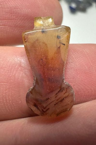 Picture of ANCIENT EGYPT. NEW KINGDOM STONE MENAT AMULET. 1250 B.C