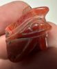 Picture of   ANCIENT EGYPT. CARNELIAN EYE OF HORUS AMULET. 1250 B.C  NEW KINGDOM