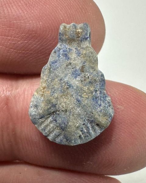 Picture of  ANCIENT EGYPT. NEW KINGDOM LAPIS LAZULI LOTUS FLOWER. 1250 B.C