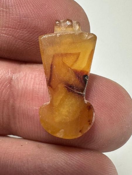 Picture of ANCIENT EGYPT. NEW KINGDOM STONE MENAT AMULET. 1250 B.C