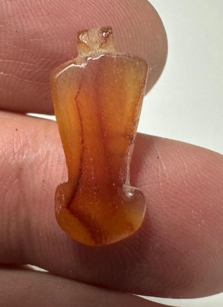 Picture of ANCIENT EGYPT. NEW KINGDOM STONE MENAT AMULET. 1250 B.C