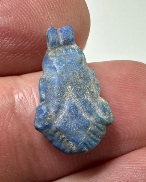 Picture of  ANCIENT EGYPT. NEW KINGDOM LAPIS LAZULI LOTUS FLOWER. 1250 B.C
