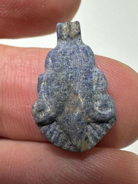 Picture of  ANCIENT EGYPT. NEW KINGDOM LAPIS LAZULI LOTUS FLOWER. 1250 B.C