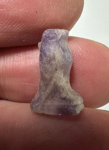 Picture of ANCIENT EGYPT, NEW KINGDOM AMETHYST HORUS AMULET. 1400 B.C