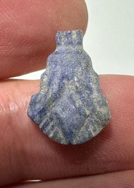 Picture of  ANCIENT EGYPT. NEW KINGDOM LAPIS LAZULI LOTUS FLOWER. 1250 B.C