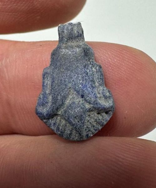 Picture of  ANCIENT EGYPT. NEW KINGDOM LAPIS LAZULI LOTUS FLOWER. 1250 B.C