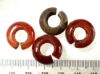 Picture of Ancient Egypt. LOT OF 4 STONE HAIR RINGS. NEW KINGDOM.   1250 B.C 