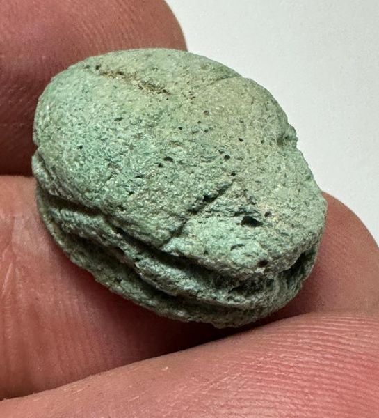 Picture of   Ancient Egypt. Faience Scarab. New Kingdom .14th B.C