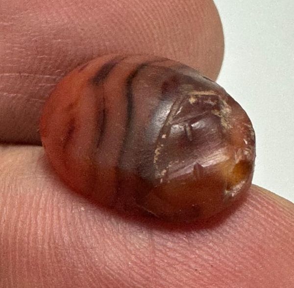 Picture of  ANCIENT EGYPT. NEW KINGDOM STONE SCARAB.  1300 B.C