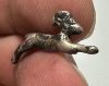 Picture of ANCIENT EGYPT , NEW KINGDOM SILVER IBEX AMULET.  1250 B.C