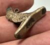 Picture of ANCIENT EGYPT , NEW KINGDOM ELECTRUM FALCON (HORUS) AMULET.  1250 B.C