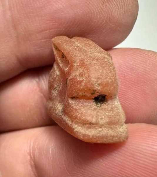 Picture of ANCIENT EGYPT -  BEAUTIFUL  CARNELIAN AMULET OF A HARE . NEW KINGDOM .1250 B.C. 