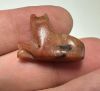 Picture of ANCIENT EGYPT, NEW KINGDOM CARNELIAN CAT AMULET. 1400 B.C . NO SUSPENSION HOLE