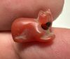 Picture of ANCIENT EGYPT, NEW KINGDOM CARNELIAN CAT AMULET. 1400 B.C
