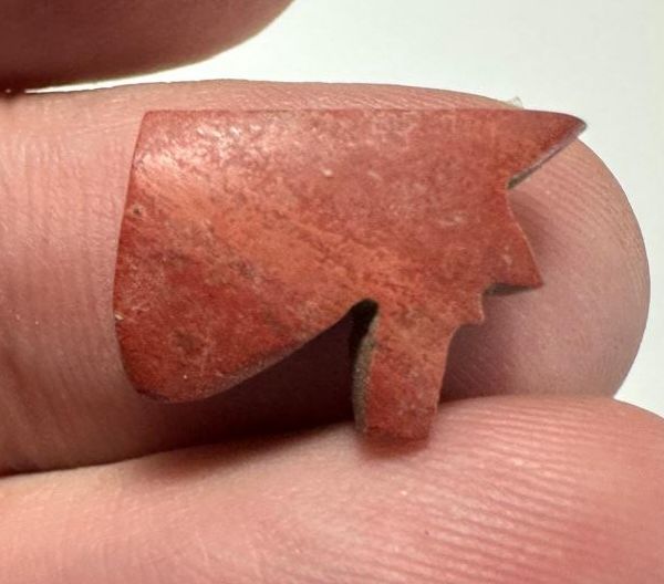 Picture of ANCIENT EGYPT. RED JASPER  EYE OF HORUS AMULET. 1250 B.C  NEW KINGDOM