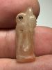 Picture of ANCIENT EGYPT. NEW KINGDOM  STONE  AMULET OF COBRA WITH ISIS HEAD. 1400 - 1200 B.C