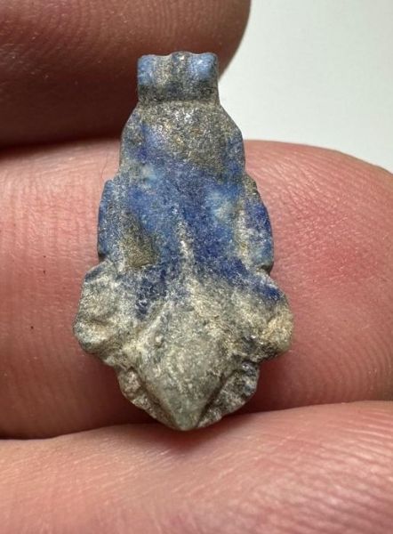 Picture of ANCIENT EGYPT. NEW KINGDOM LAPIS LAZULI LOTUS FLOWER. 1250 B.C