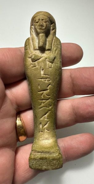 Picture of ANCIENT EGYPT. 26TH DYNASTY. FAIENCE USHABTI. 600 - 300 B.C