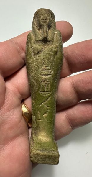 Picture of ANCIENT EGYPT. 26TH DYNASTY. FAIENCE USHABTI. 600 - 300 B.C