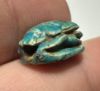 Picture of  ANCIENT EGYPT. NEW KINGDOM GLAZED STONE SCARAB.  14 TH CENTURY B.C