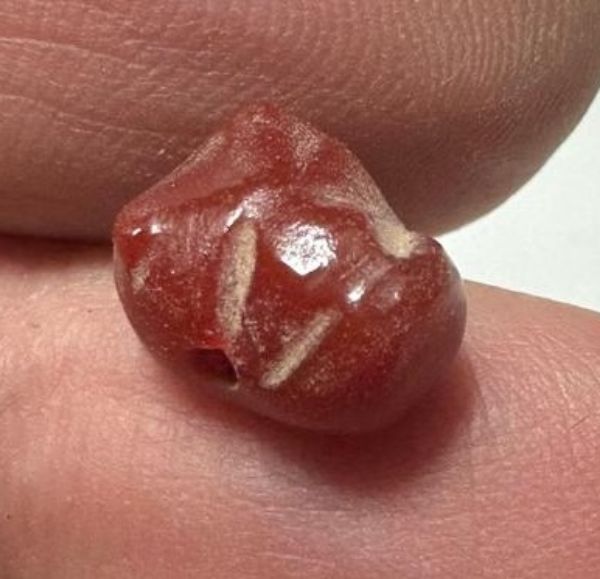 Picture of ANCIENT EGYPT. NEW KINGDOM  STONE LION'S HEAD AMULET. 1400 - 1200 B.C