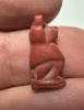Picture of ANCIENT EGYPT.  NEW KINGDOM RED JASPER STONE BABOON AMULET. 1250 B.C