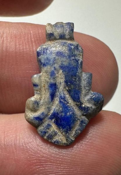 Picture of  ANCIENT EGYPT. NEW KINGDOM LAPIS LAZULI LOTUS FLOWER. 1250 B.C