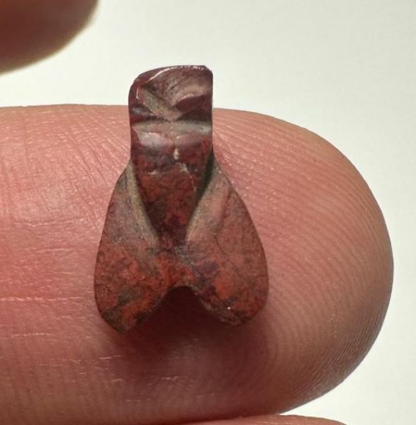 Picture of ANCIENT EGYPT. NEW KINGDOM RED JASPER FLY AMULET. 1400 B.C