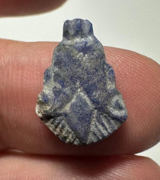 Picture of  ANCIENT EGYPT. NEW KINGDOM LAPIS LAZULI LOTUS FLOWER. 1250 B.C