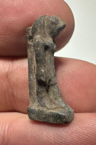 Picture of ANCIENT EGYPT, NEW KINGDOM STONE AMULET OF HORUS .  1400 - 1100 B.C