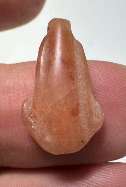 Picture of ANCIENT EGYPT. NEW KINGDOM CARNELIAN LOTUS FLOWER. 1250 B.C