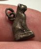 Picture of ANCIENT EGYPT. NEW KINGDOM ELECTRUM / SILVER CAT AMULET. 1250 B.C 