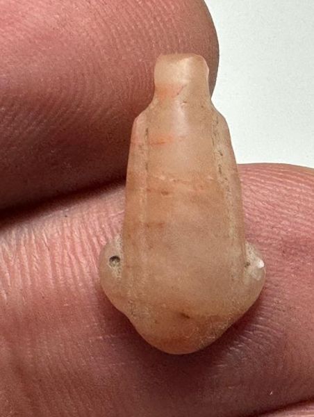 Picture of ANCIENT EGYPT. NEW KINGDOM CARNELIAN LOTUS FLOWER. 1250 B.C