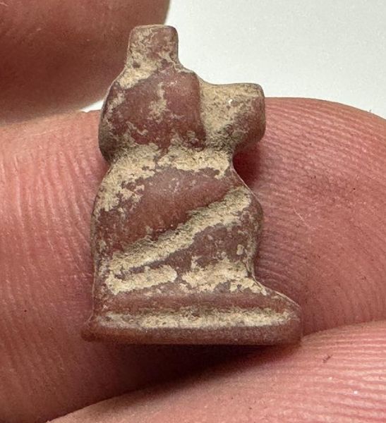 Picture of ANCIENT EGYPT.  NEW KINGDOM STONE BABOON AMULET. 1250 B.C